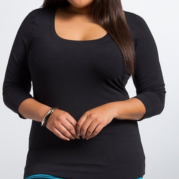 torrid Tops - SOLID 3/4 SCOOP TEE